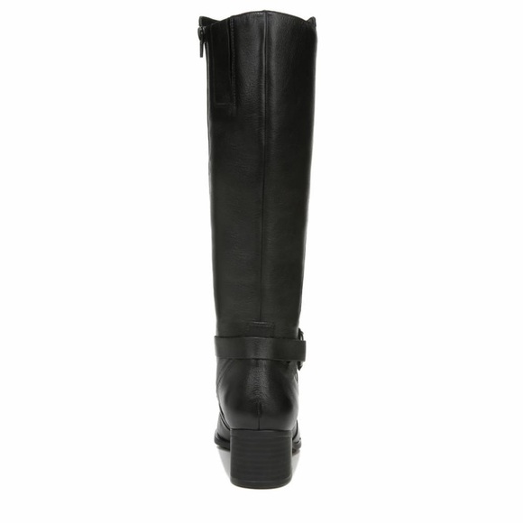 Naturalizer Davis Black Waterproof Leather Tall Boots - Picture 3 of 11
